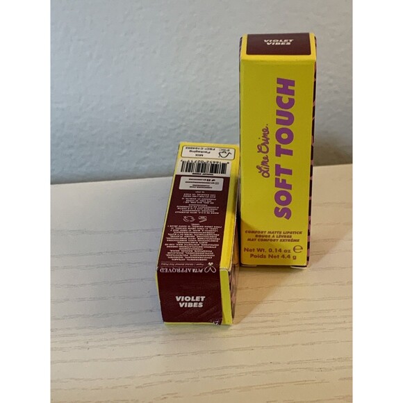 2X SET Lime Crime Soft Touch Comfort Matte Lipstick in VIOLET VIBES .14oz NEW - Picture 11 of 16